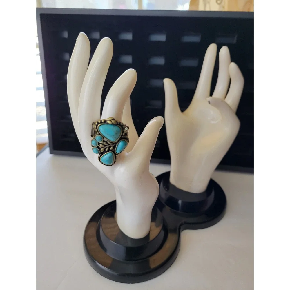 Vintage 1990 E&B Giftware Double Hand Jewelry Display Stand